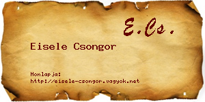 Eisele Csongor névjegykártya