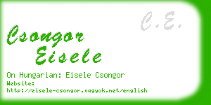 csongor eisele business card